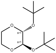 2,3-Di-t-butoxy-1,4-dioxane 化学構造式