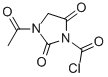 1-Imidazolidinecarbonyl chloride, 3-acetyl-2,5-dioxo- (9CI) Struktur