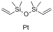 1,3-ジビニル-1,1,3,3-テトラメチルジシロキサン白金(0)錯体溶液 化学構造式