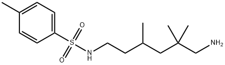 N-(6-amino-3,5,5-trimethylhexyl)-p-toluenesulphonamide Struktur
