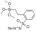 4-[2-(trimethoxysilyl)ethyl]benzene-1-sulphonyl azide Struktur