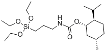 (S)-氮-三乙氧基硅基丙基-氧-薄荷基氨基甲酸盐, 68479-61-8, 结构式