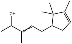 3-methyl-5-(2,2,3-trimethyl-3-cyclopenten-1-yl)pent-3-en-2-ol Struktur