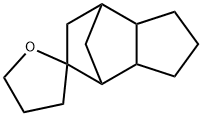 デカヒドロスピロ[4,7-メタノ-5H-インデン-5,2'(3'H)-フラン] 化学構造式