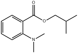 2-methylpropyl 2-(dimethylamino)benzoate Struktur