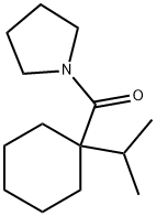 1-[[1-(ISOPROPYL)CYCLOHEXYL]CARBONYL]PYRROLIDINE, 68489-03-2, 结构式
