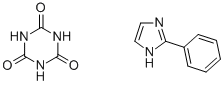 2-フェニルイミダゾールイソシアヌル酸付加塩 化学構造式