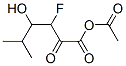 acetyl 3-fluoro-4-hydroxy-5-methyl-2-oxo-hexanoate Structure