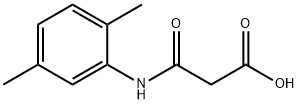 3-[(2,5-ジメチルフェニル)アミノ]-3-オキソプロパン酸 化学構造式