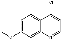 4-Chloro-7-methoxyquinoline Struktur