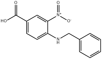 4-BENZYLAMINO-3-NITRO-BENZOIC ACID Struktur
