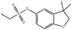 2,3-二氢-3,3-二甲苯并呋喃-5-基乙烷磺酸酯,68505-69-1,结构式