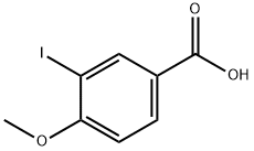 3-碘-4-甲氧基苯甲酸 结构式