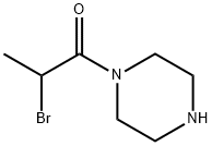 Piperazine, 1-(2-bromo-1-oxopropyl)- (9CI) 结构式