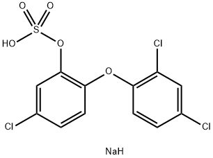 5-Chloro-2-(2,4-dichlorophenoxy)phenol Hydrogen Sulfate SodiuM Salt Struktur