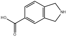 2,3-二氢-1H-异吲哚-5-甲酸 结构式
