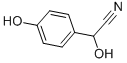 DL-4-ヒドロキシマンデロニトリル 化学構造式
