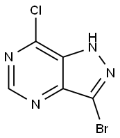 3-溴-7-氯-1H-吡唑并[4,3-D]嘧啶 结构式