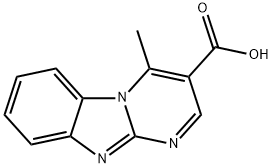 4-METHYLPYRIMIDO[1,2-A]BENZIMIDAZOLE-3-CARBOXYLIC ACID Struktur
