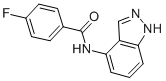 4-氟-N-(1H-吲唑-4-基)苯甲酰胺, 685108-36-5, 结构式