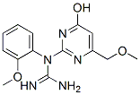 N-[4-HYDROXY-6-(METHOXYMETHYL)-2-PYRIMIDINYL]-N-(2-METHOXYPHENYL)GUANIDINE Structure