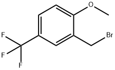 2-メトキシ-5-(トリフルオロメチル)ベンジルブロミド 化学構造式
