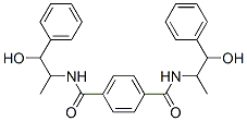 N,N'-bis(2-hydroxy-1-methyl-2-phenylethyl)terephthaldiamide Struktur