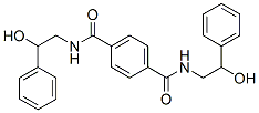 N,N'-Bis(2-hydroxy-2-phenylethyl)-1,4-benzenedicarboxamide Struktur