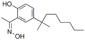 （2-ヒドロキシ-5-tert-ノニル）アセトフエノンオキシム 化学構造式