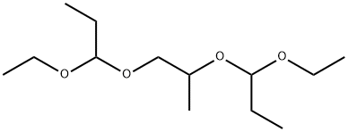 4,9-Diethyl-6-methyl-3,5,8,10-tetraoxadodecane Struktur