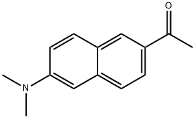 2-Acetyl-6-(dimethylamino)naphthalene Struktur