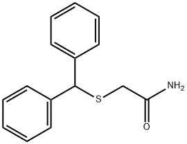 2-[(Diphenylmethyl)thio]acetamide Struktur