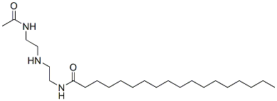 N-[2-[[2-(Acetylamino)ethyl]amino]ethyl]octadecanamide Struktur