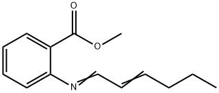 methyl 2-(2-hexenylideneamino)benzoate Struktur