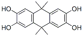 9,10-dihydro-9,9,10,10-tetramethylanthracene-2,3,6,7-tetrol  Structure