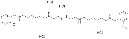 贝那曲明四盐酸盐, 68535-69-3, 结构式