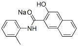 sodium 3-hydroxy-N-(o-tolyl)naphthalene-2-carboxamidate  Structure