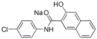 N-(p-クロロフェニル)-3-ソジオオキシ-2-ナフタレンカルボアミド 化学構造式