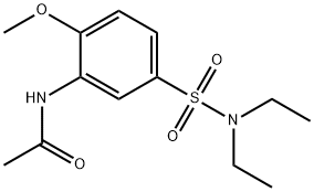 N-[5-[(diethylamino)sulphonyl]-2-methoxyphenyl]acetamide  Struktur