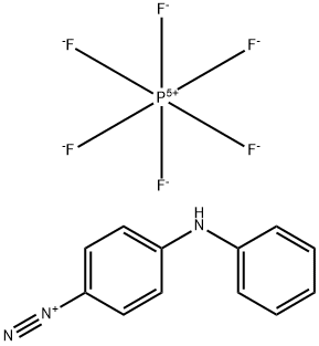 4-(フェニルアミノ)ベンゼンジアゾニウム・ヘキサフルオロホスファート 化学構造式