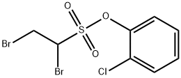 Ethanesulfonic acid, 1,2-dibromo-, o-chlorophenyl ester Structure