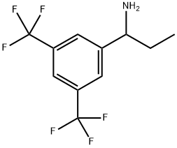 (RS)-1-[3,5-BIS(TRIFLUOROMETHYL)PHENYL]PROPYLAMINE Struktur