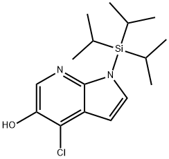 1H-Pyrrolo[2,3-b]pyridin-5-ol, 4-chloro-1-[tris(1-methylethyl)silyl]- Structure