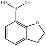 2,3-ジヒドロ-1-ベンゾフラン-7-イルボロン酸 化学構造式