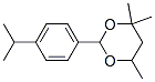 4,4,6-トリメチル-2-[4-(1-メチルエチル)フェニル]-1,3-ジオキサン 化学構造式