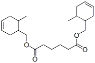 bis[(6-methylcyclohex-3-enyl)methyl] adipate Structure