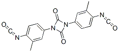 1,3-ビス(4-イソシアナト-3-メチルフェニル)-1,3-ジアゼチジン-2,4-ジオン 化学構造式