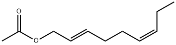 酢酸(2E,6Z)-2,6-ノナジエニル 化学構造式