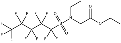 ethyl N-ethyl-N-[(undecafluoropentyl)sulphonyl]glycinate Struktur