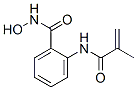 N-ヒドロキシ-2-[(2-メチル-1-オキソ-2-プロペニル)アミノ]ベンズアミド 化学構造式